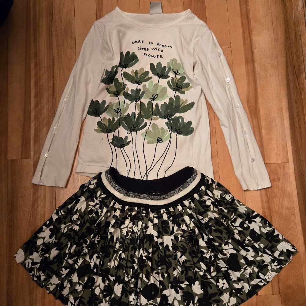 Girls   Boboli Tee Skirt set